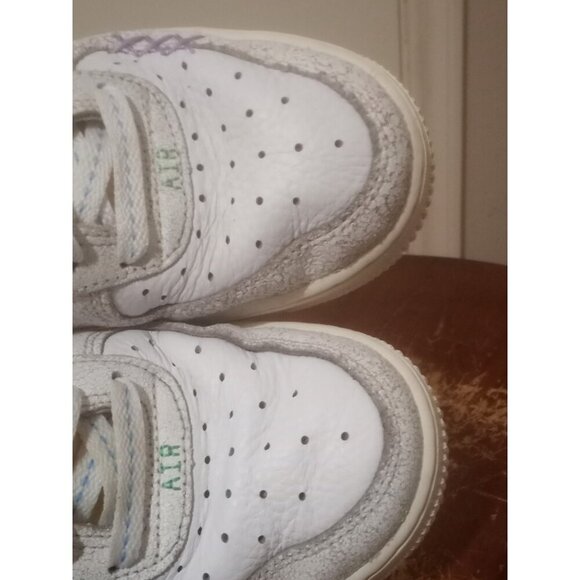 Nike Air Force 1 '07 SE 101 White Purple Sneakers DX2348-100 Women's US 7.5 - Picture 9 of 16